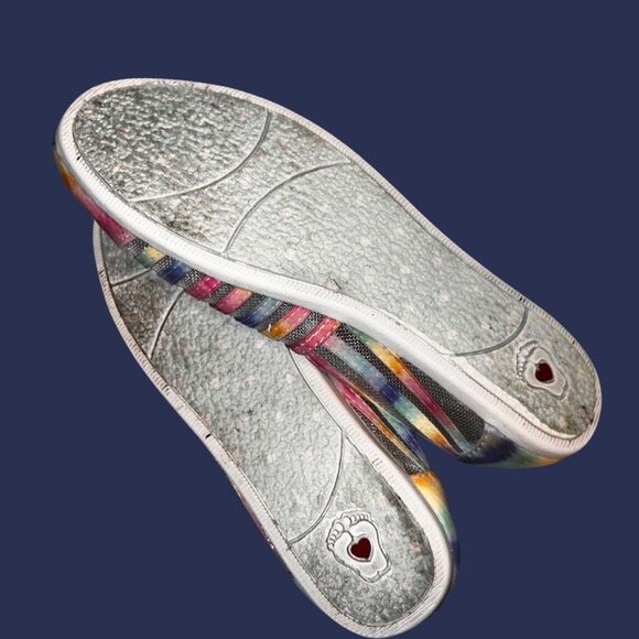 Skechers Bobs Plush Sunset Feels Memory Foam Rainbow Loafers Size 6 - Picture 4 of 7